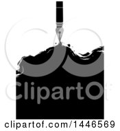 Clipart Of A Fountain Pen And Blank Ink Royalty Free Vector Illustration