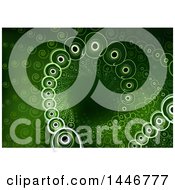 Poster, Art Print Of Background Of Spirals In A Tunnel On Green