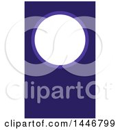 Poster, Art Print Of Business Card Design With A Circle Over Blue