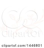 Clipart Of A Pastel Floral Background Or Business Card Design Royalty Free Vector Illustration by KJ Pargeter