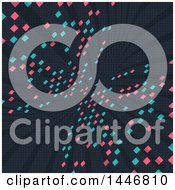 Clipart Of A Futurist Pixel Background Royalty Free Vector Illustration