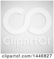 Clipart Of A Background Of Perforated Metal Royalty Free Vector Illustration