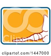 Clipart Of A Human Foot With Visible Bones In A Border With Text Space Royalty Free Vector Illustration