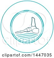 Clipart Of A Human Foot With Visible Bones Royalty Free Vector Illustration by Vector Tradition SM