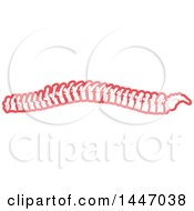 Clipart Of A Human Spine Royalty Free Vector Illustration by Vector Tradition SM