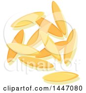 Clipart Of Orzo Italian Pasta Royalty Free Vector Illustration