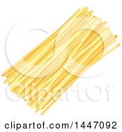 Clipart Of Linguine Noodles Italian Pasta Royalty Free Vector Illustration