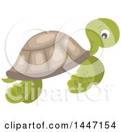 Poster, Art Print Of Cute Sea Turtle Swimming