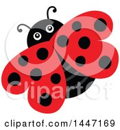 Poster, Art Print Of Cute Ladybug With Black Dots