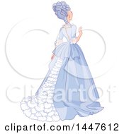 Poster, Art Print Of Rear View Of A Lady In A Beautiful Gown
