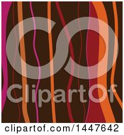 Poster, Art Print Of Background Of Brown Pink And Orange Waves
