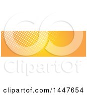 Poster, Art Print Of White And Orange Halftone Dot Website Header