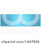 Poster, Art Print Of White And Blue Halftone Dot Website Header