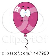Cartoon Stressed Magenta Party Balloon Character