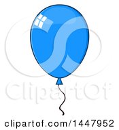 Poster, Art Print Of Cartoon Blue Party Balloon