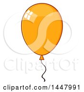 Poster, Art Print Of Cartoon Orange Party Balloon