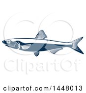 Poster, Art Print Of Navy Blue Sprat Fish