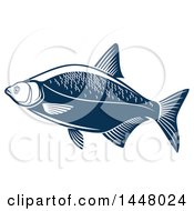 Poster, Art Print Of Navy Blue Bream Fish