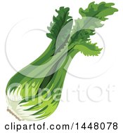 Clipart Of Celery Stalks Royalty Free Vector Illustration by Vector Tradition SM