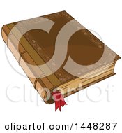 Poster, Art Print Of Fairy Tale Book With A Ribbon Bookmark
