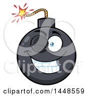 Poster, Art Print Of Cartoon Winking Bomb Mascot Character
