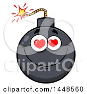 Poster, Art Print Of Cartoon Amorous Bomb Mascot Character