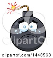 Poster, Art Print Of Cartoon Crying Bomb Mascot Character