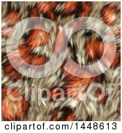 Seamless Background Texture Of Orange Animal Fur
