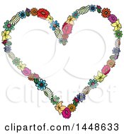 Poster, Art Print Of Heart Formed Of Colroful Flowers