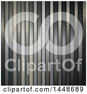 Poster, Art Print Of Vertical Metallic Steel Stripes Background