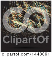 Poster, Art Print Of Background Of Colorful Halftone Dots On Black