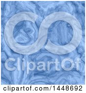 Clipart Of A Blue Marble Texture Background Royalty Free Vector Illustration
