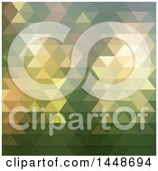Poster, Art Print Of Green Abstract Geometric Background