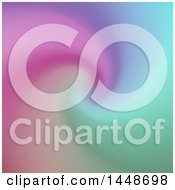 Clipart Of A Purple Pink And Green Blur Swirl Background Royalty Free Vector Illustration