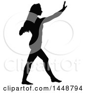 Poster, Art Print Of Black Silhouetted Woman Dancing