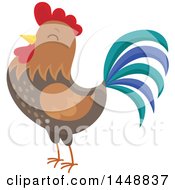 Poster, Art Print Of Crowing Rooster