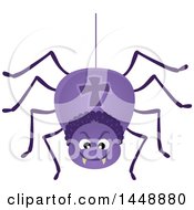 Poster, Art Print Of Hanging Purple Spider