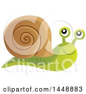 Poster, Art Print Of Happy Snail