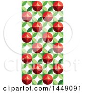 Poster, Art Print Of Retro Geometric Berry Design Background