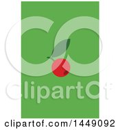 Poster, Art Print Of Berry Design In Flat Style On Green