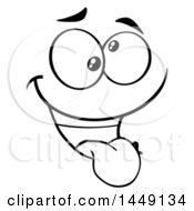 Poster, Art Print Of Black And White Funny Face