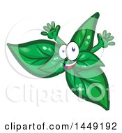 Poster, Art Print Of Cartoon Cheering Happy Basil Mascot