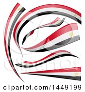 Poster, Art Print Of Egyptian Ribbon Flag Design Elements