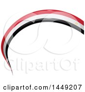 Clipart Graphic Of An Egyptian Ribbon Flag Design Element Royalty Free Vector Illustration