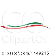 Clipart Graphic Of An Italian Ribbon Flag Design Element Royalty Free Vector Illustration by Domenico Condello