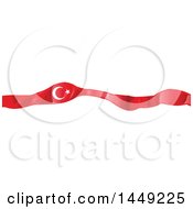 Turkish Ribbon Flag Design Element