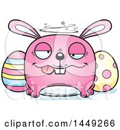 Poster, Art Print Of Cartoon Drunk Easter Bunny Character Mascot