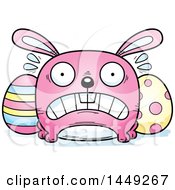 Poster, Art Print Of Cartoon Scared Easter Bunny Character Mascot