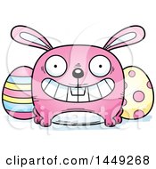 Poster, Art Print Of Cartoon Grinning Easter Bunny Character Mascot