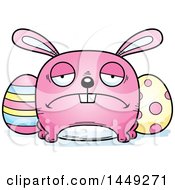 Poster, Art Print Of Cartoon Sad Easter Bunny Character Mascot